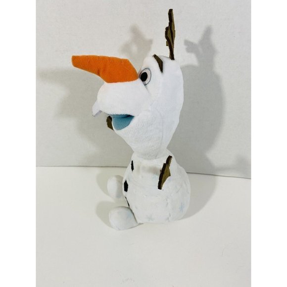 Disney Frozen 2 Olaf Snowman Plush Toy Glitter Snowflakes 9” Winter Stuffed Toy - Picture 3 of 6